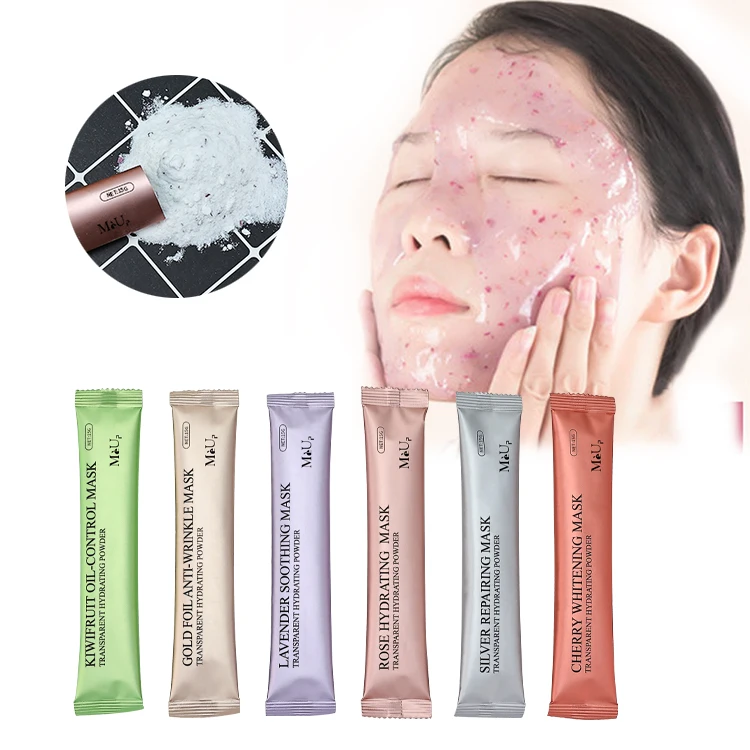 

Wholesale natural skin care brighten peel off jelly mask powder organic lavender rose petal hydro facial jellymask powder
