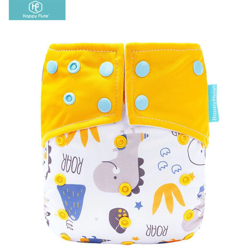 

Happyflute Ajustable PUL Waterproof leak guard baby cloth washable diapers Suede inner Reusable Pocket Nappy, Colorful