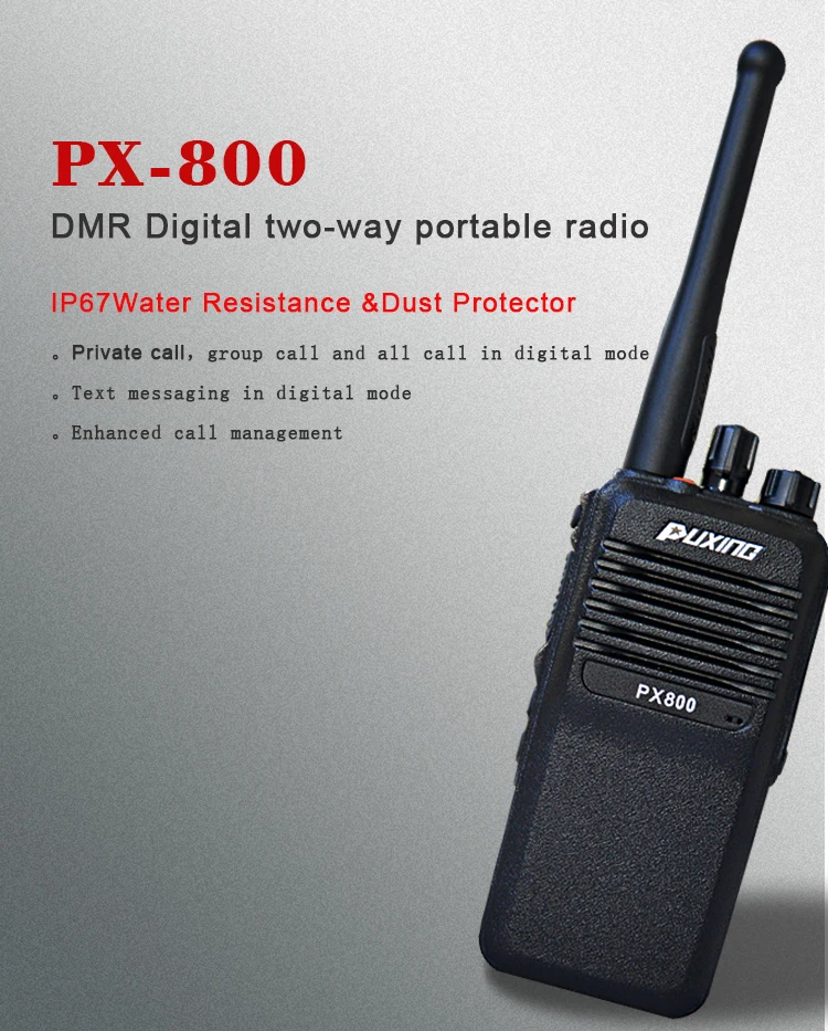 long range clear voice high quality military uhf digital dmr radio