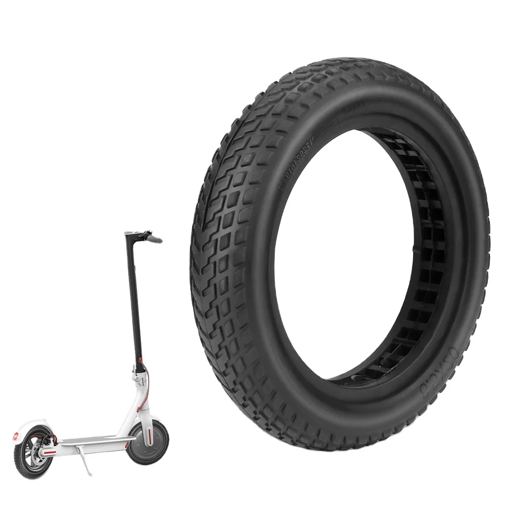

New Image 10inch Rubber Tyres Semi-vocuumb 10*20/2.5 Solid Tire For Electric Scooter M365 Pro 2 1S Mi 3 10 Inch Scooter Tires