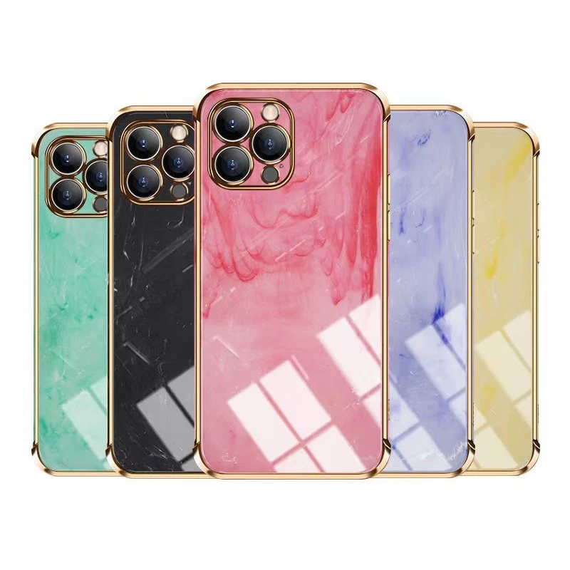 

Gradient Marble Phone Case For iPhone 13 12 11 Pro Max Mini Soft TPU Fashion Cover For iPhone Xs Max XR X XS 7 8 Plus SE 2020