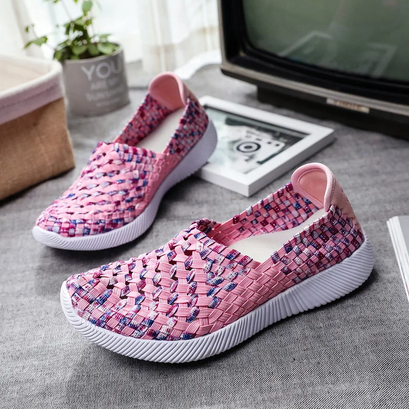 

Woman Breathable Shoes Flats Slip On Casual shoes, Shown