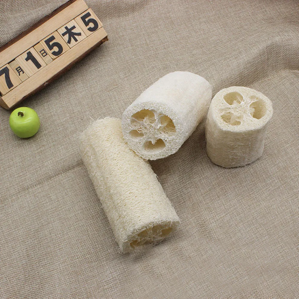 

Natural Loofah Bath Massage Brush Sponge Bath Towel Bathroom Products, As photo
