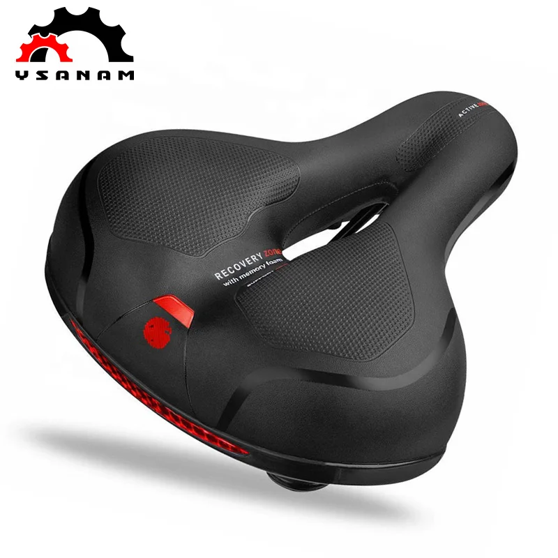 

YSANSM Best Prices Waterproof Comfortable Pu Mountain Bicycle Saddle High Elastic Polyurethane Foam Pad Bike Saddle, As shown