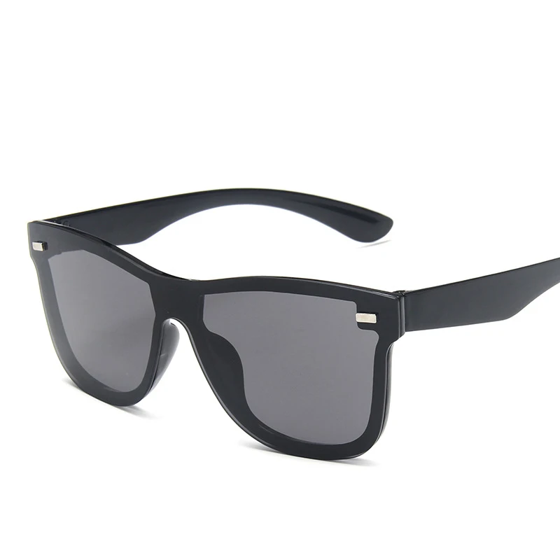 

MOCOO in stock UV400 mirror square frame eyeglasses one piece of lens plastic sunglasses women, As you see