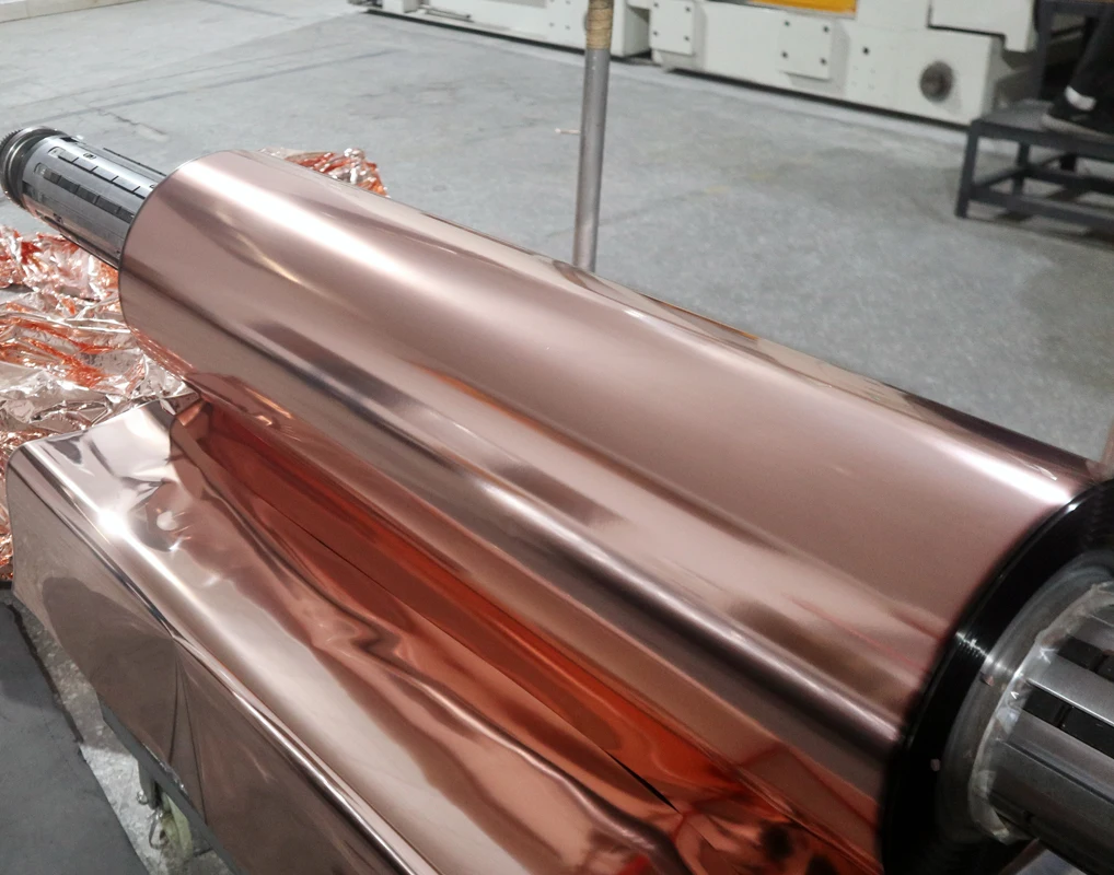 良好的导电性真空铜金属化pet膜用于散热电极电路和电磁屏蔽 - buy