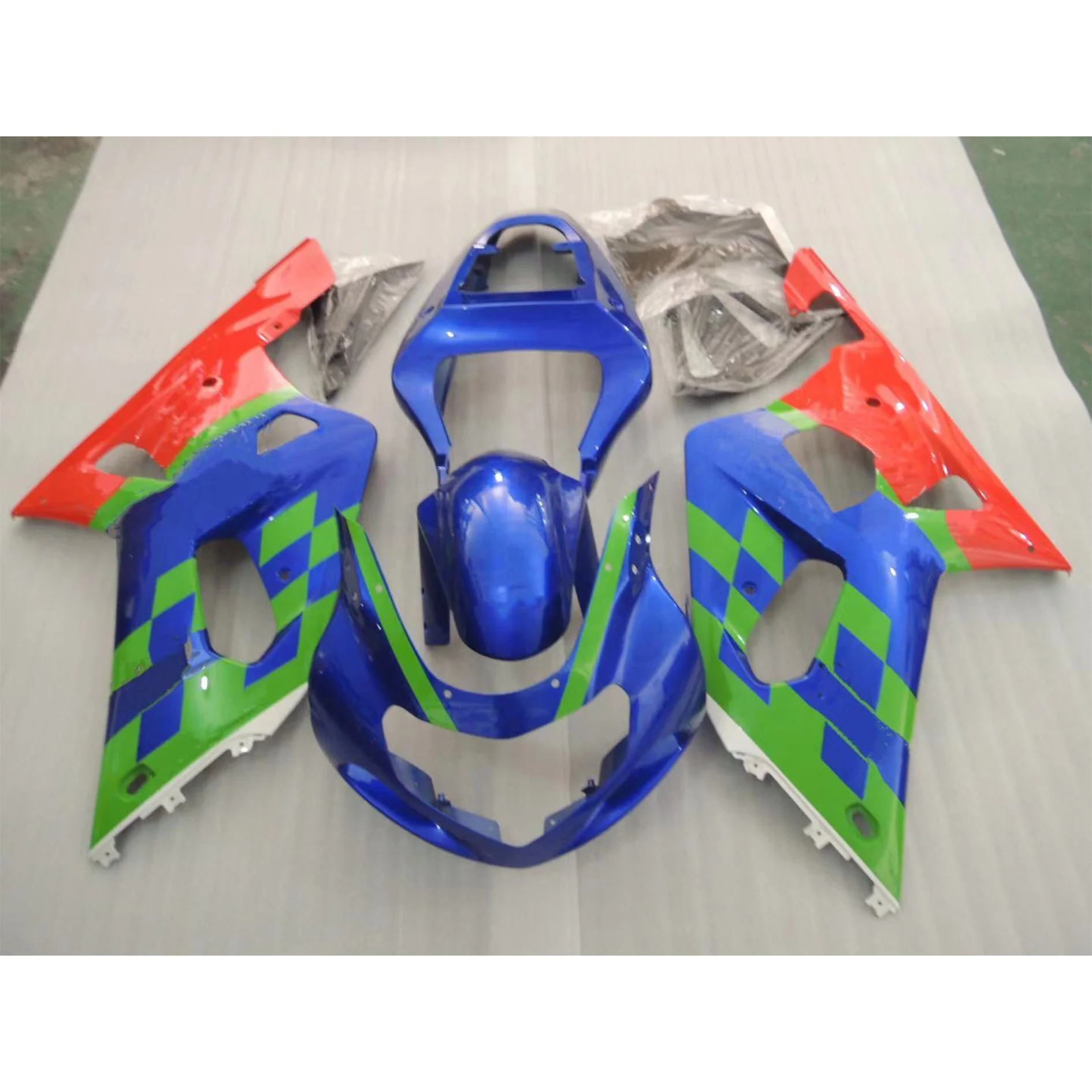 

2022 WHSC Red Blue Green Motorcycle Accessories For SUZUKI GSXR1000 2000-2002 00 03 K1 Motorcycle Body Systems Fairing Kits, Pictures shown