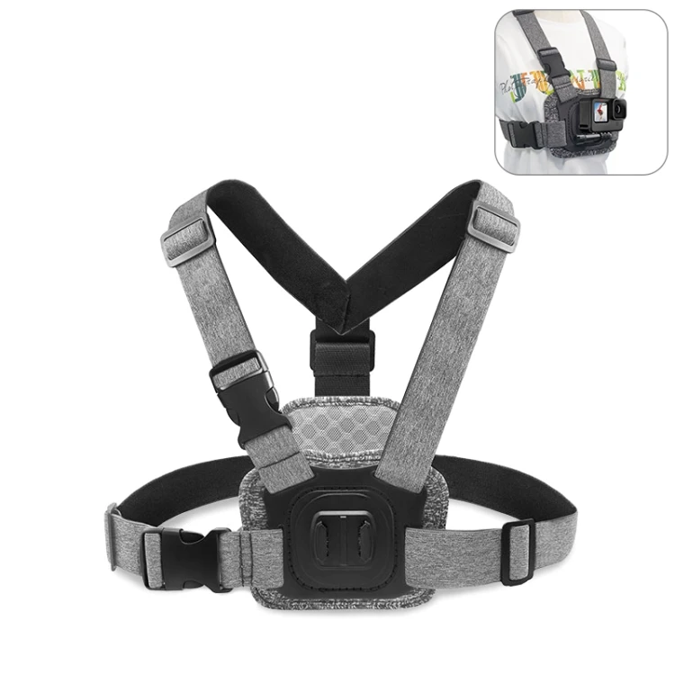 

Factory Supply PULUZ Adjustable Body Mount Belt Chest Strap with J Hook Mount Long Screw Phone Clamp for Gopro Mobilephone