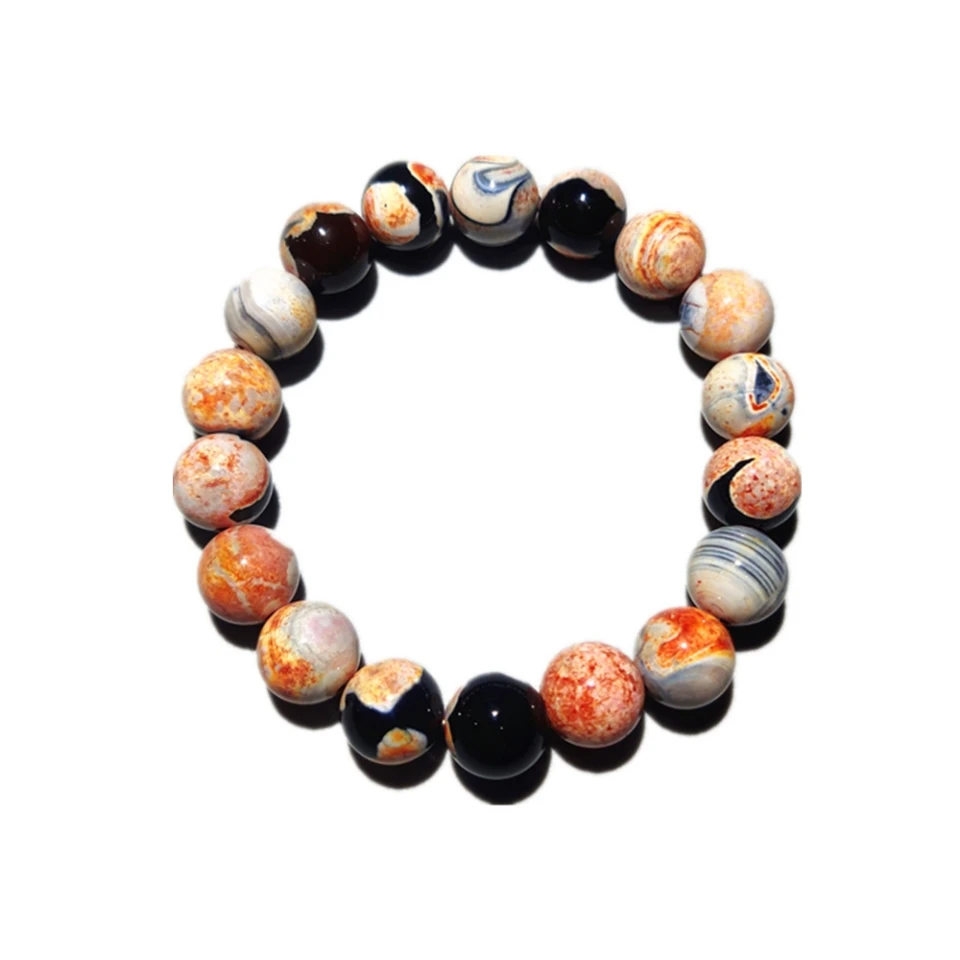 

HP Planet Mars Fire agate bracelet handmade beaded elastic bracelet wholesale handmade bracelets