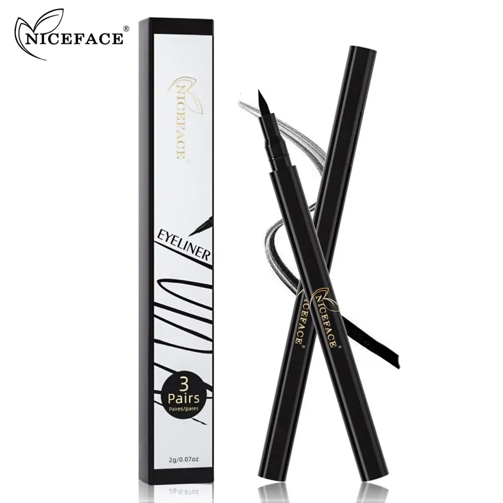 

NICEFACE Magnetic Liquid Eyeliner Natural Waterproof Pen Precision Long-lasting Liquid Eye Liner Smooth Make Up Tools, Black color
