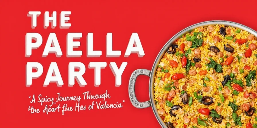 Golden paella with socarrat
