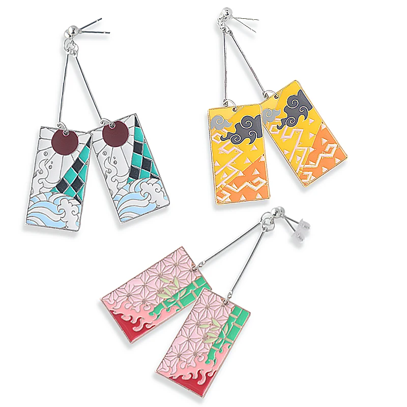 

Cosplay Demon Slayer Kimetsu No Yaiba Earrings For Women