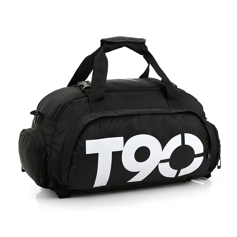 

2021 customised fashion small t90 duffle bag canvas cheap outdoor running women mens sport gym travel bags