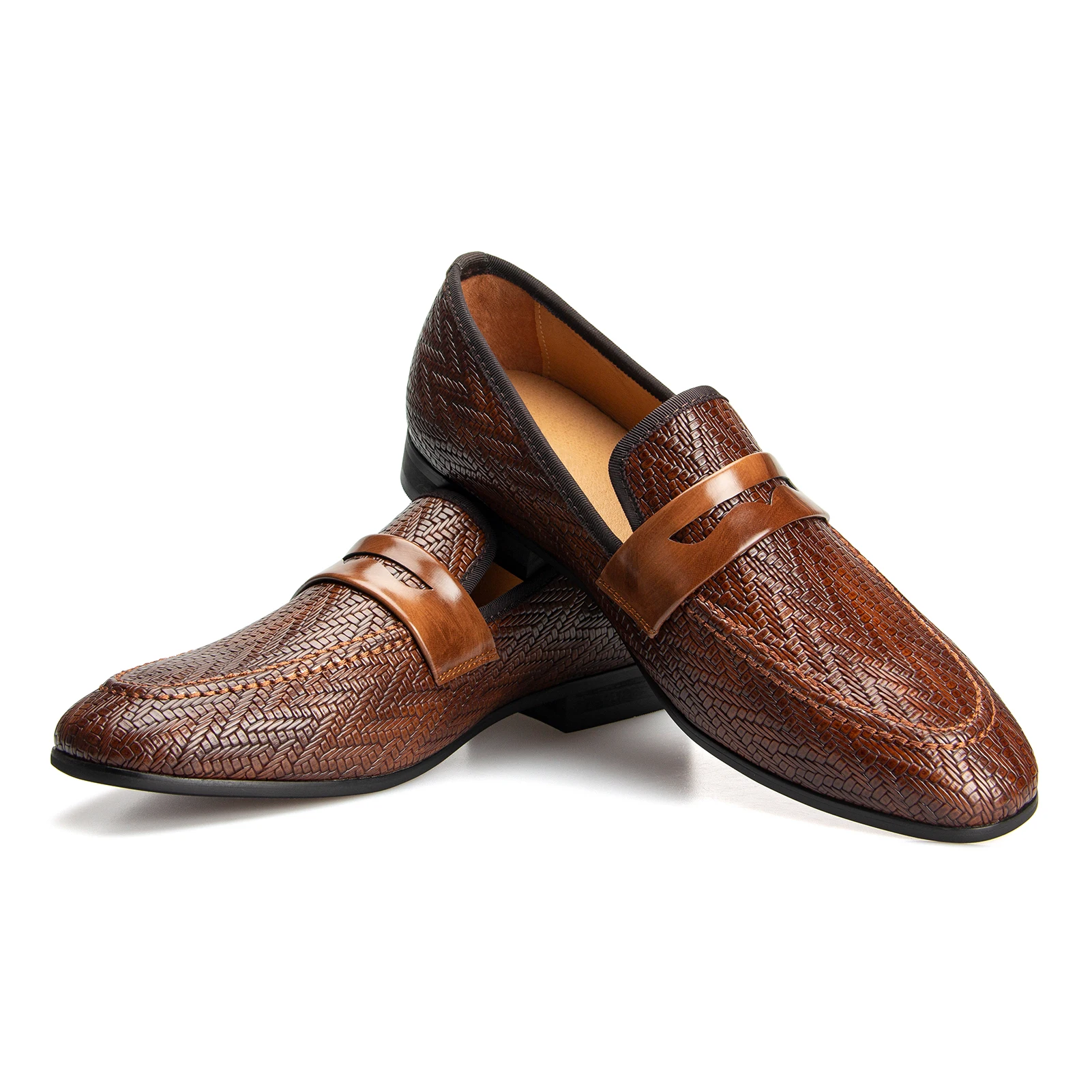 

Men Loafers Fashion Leather Shoes Men Moccasins Slip-on Flats Loafer Shoes