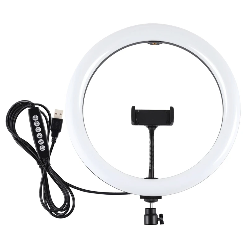 

Dropshipping Customized Logo PULUZ 11.8 inch 30cm Curved USB 10 Modes 8 Colors RGBW Dimmable LED Ring Light