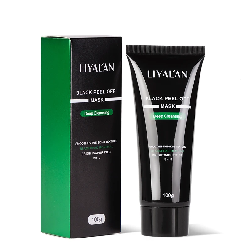 

2020 OEM Private label bamboo blackhead deep cleansing black peel off facial mask