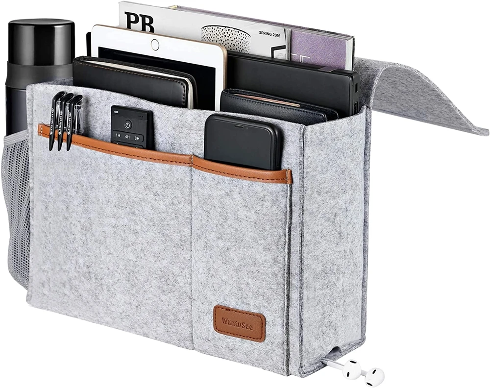 

Portable & Light Weight cheap felt storage bag Bedside Pockets, Customized color