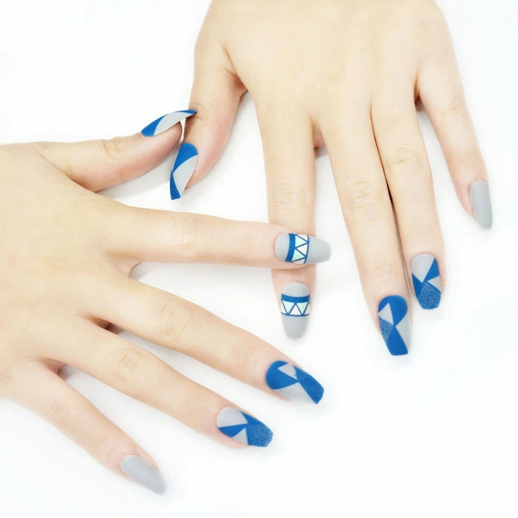 

Matte hot selling suppliers Ballerina press on coffin nails trendy press on nails color false nails