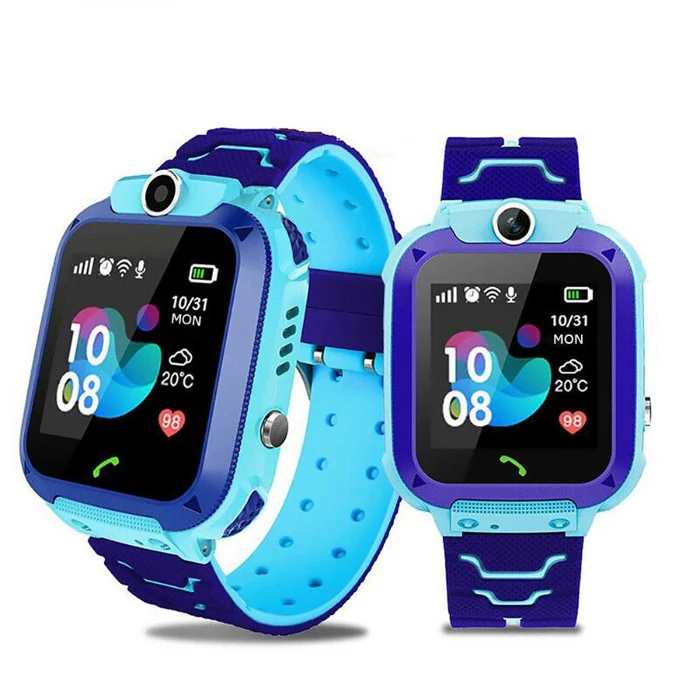 

IP67 waterproof LBS GPS kids smart watch, Pink/blue