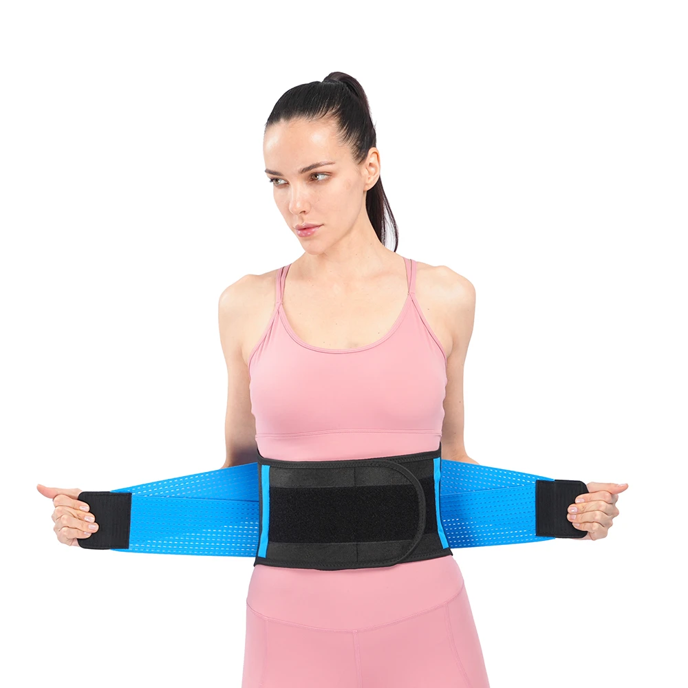 

Blue Color Fixed Support Waist Trimmer Adjustable Training Shaper Relieve Muscle