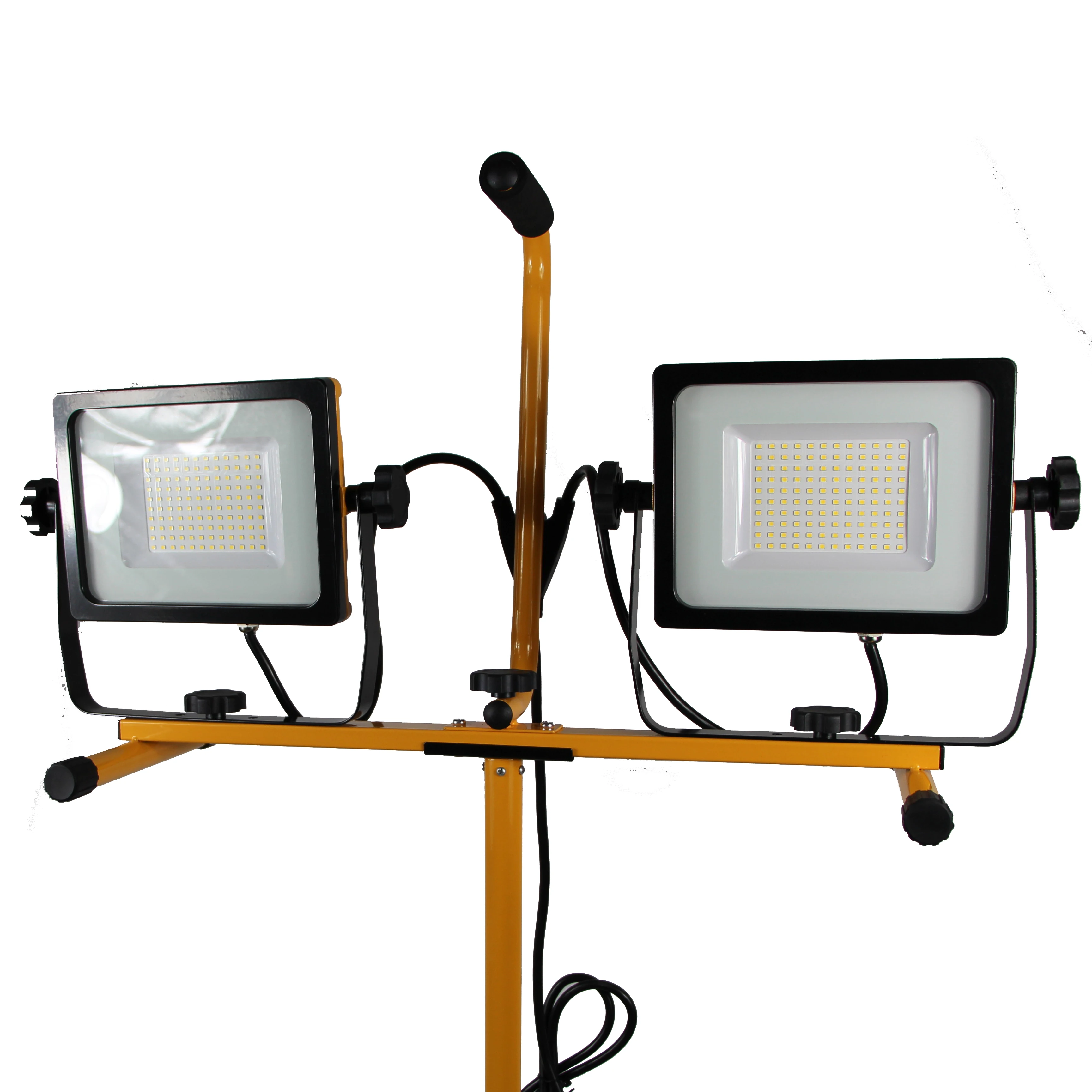 60W lumens tripod led work light  with dual head for construction site