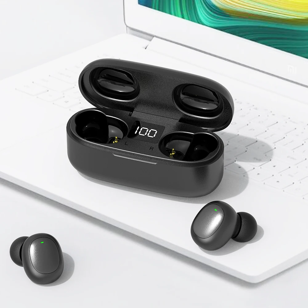 TWS GW13 Touch Control Bluetooth 5.0 Earphone Wireless Earbuds LED Digital Display HD Stereo Noise Cancelling Headset With Mic - ANKUX.COM