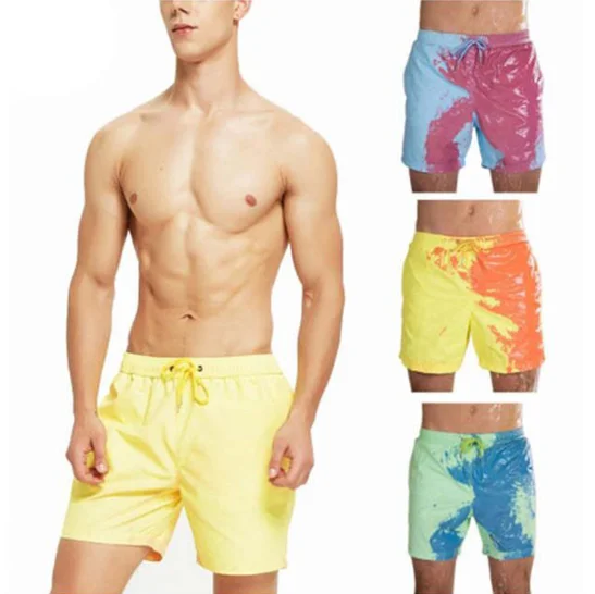 

Best Selling Men Lake Blue Swim Surf Blank Board Shorts Casual Breathable Pockets Swimwear