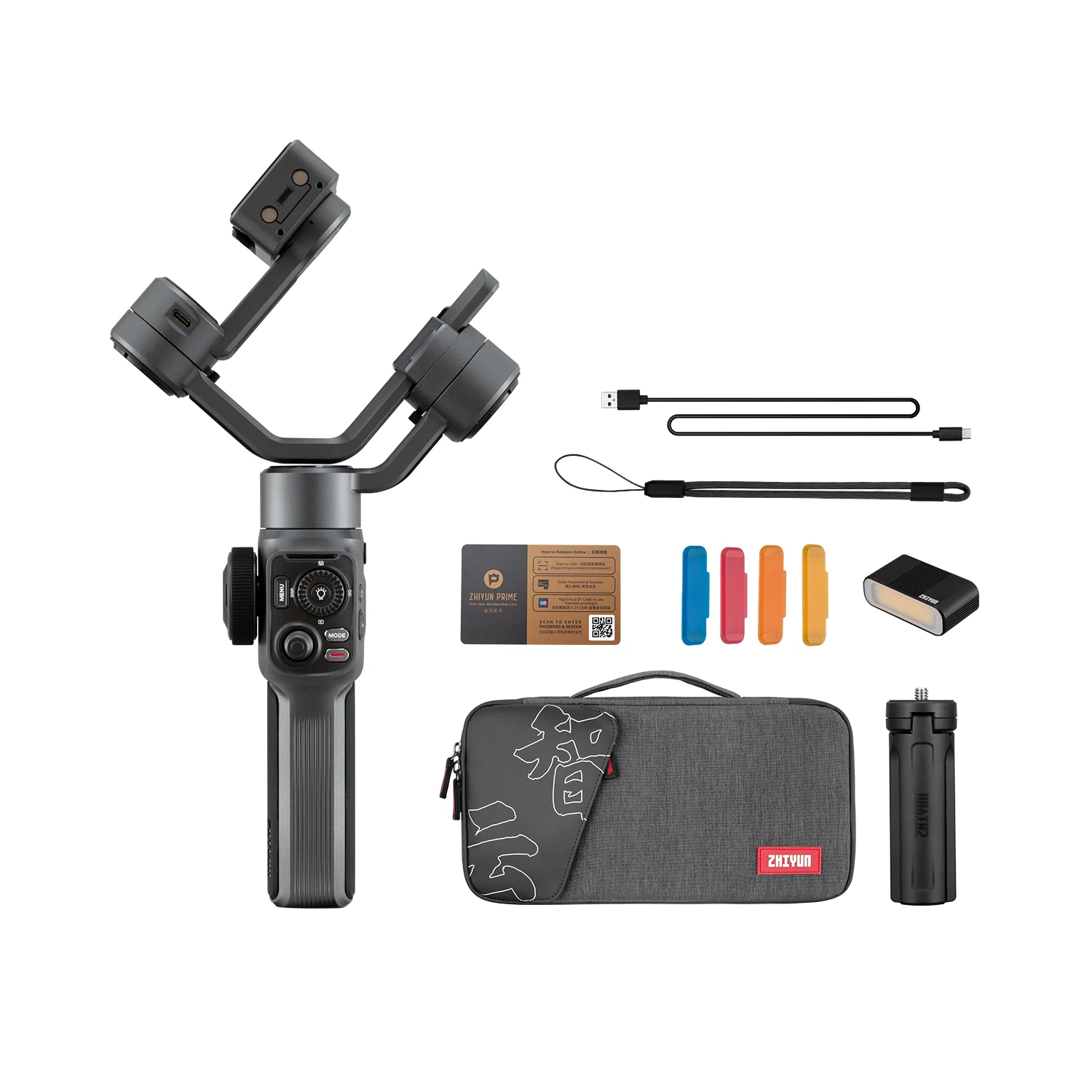 

ZHIYUN Smooth 5 Mobile Phone Handheld Stabilizer 3 - Axis Phone Gimbal ZHIYUN Smooth 5 for iPhone 13 PRO Samsung Huawei Xiaomi