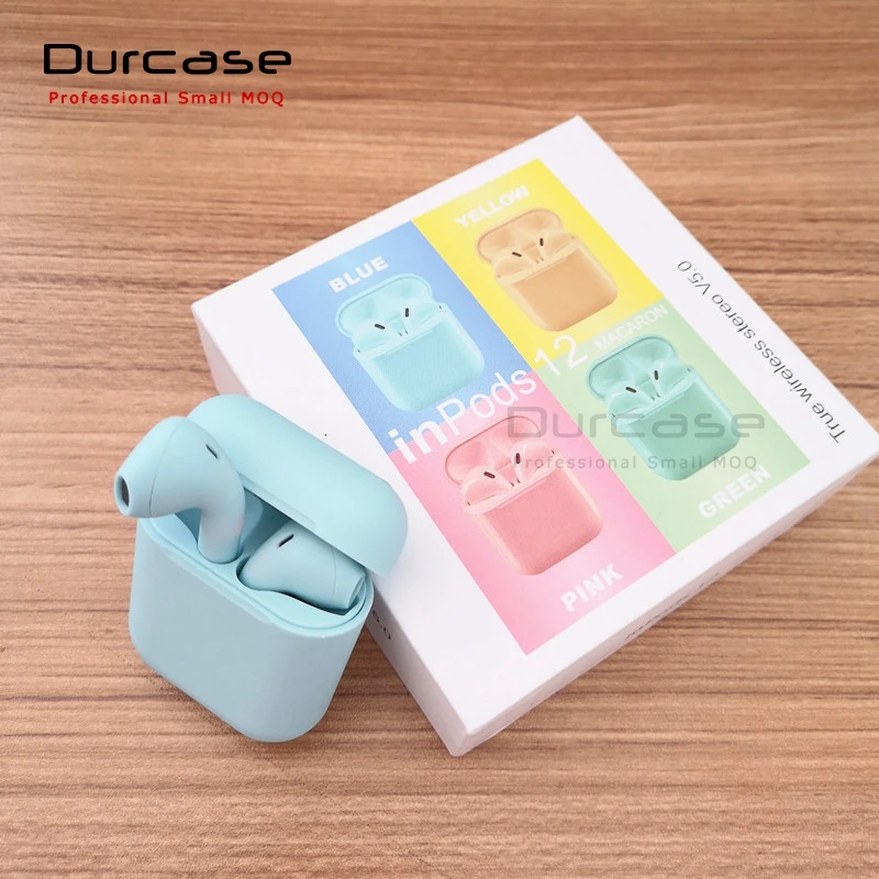 2020 Newest Original design Inpods 12 TWS V5.0 Colourful Frosted Feel Stereo True wireless Earbuds Headphone Earphone - ANKUX.COM
