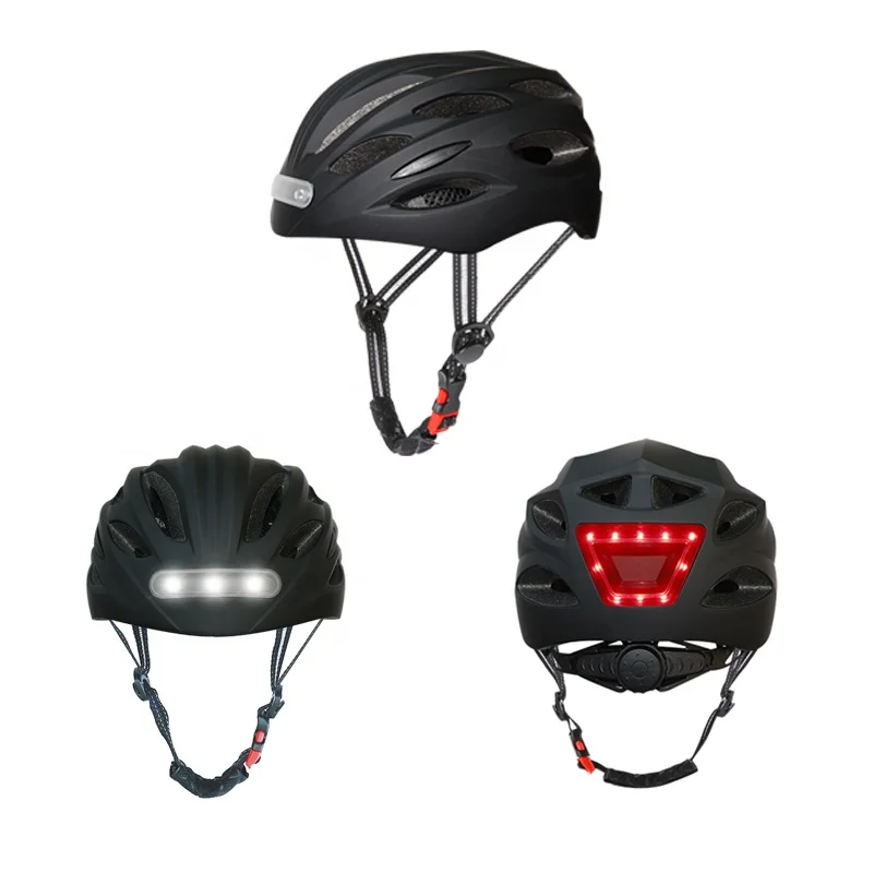

LED Light Cycling Bike Sports Helmet Electric Bicycle Mountain Road Bicycle MTB Helmet Bike Helmet with Headlight Taillight, Black,white,orange,blue