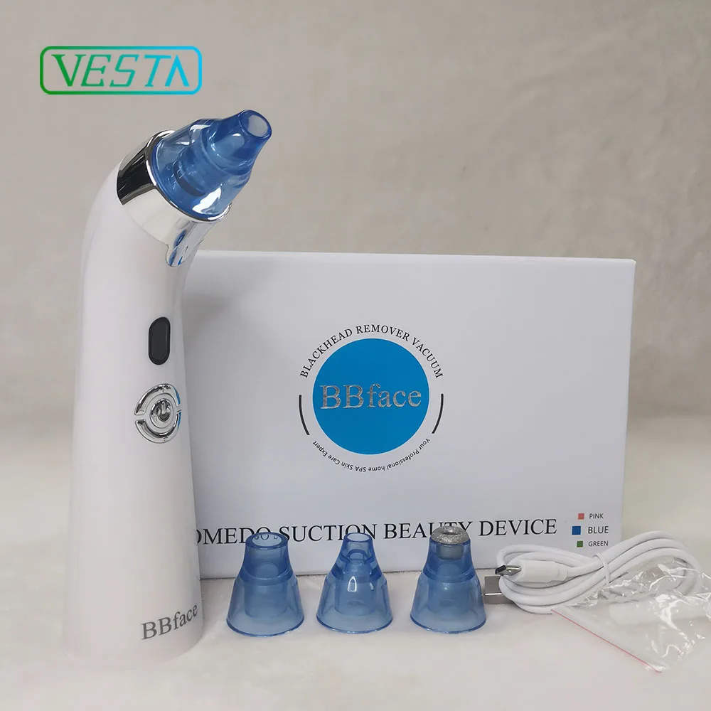 

Vesta Factory Price Blackhead Remover Vacuum Pore Cleaner Facial Microdermabrasion Blackhead Remover Hot Sale, Blue/pink