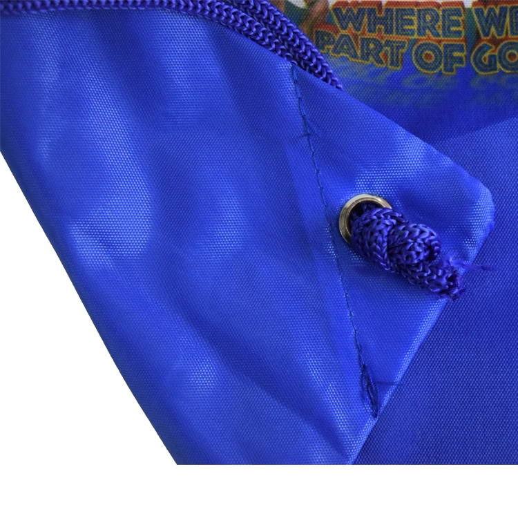 
Small order welcome custom logo printing polyester waterproof nylon drawstring bag 