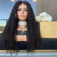 

Fake Scalp Bleached Knots Single Knots Curly Virgin Brazilian Human Hair 13x6 Lace Front Wig