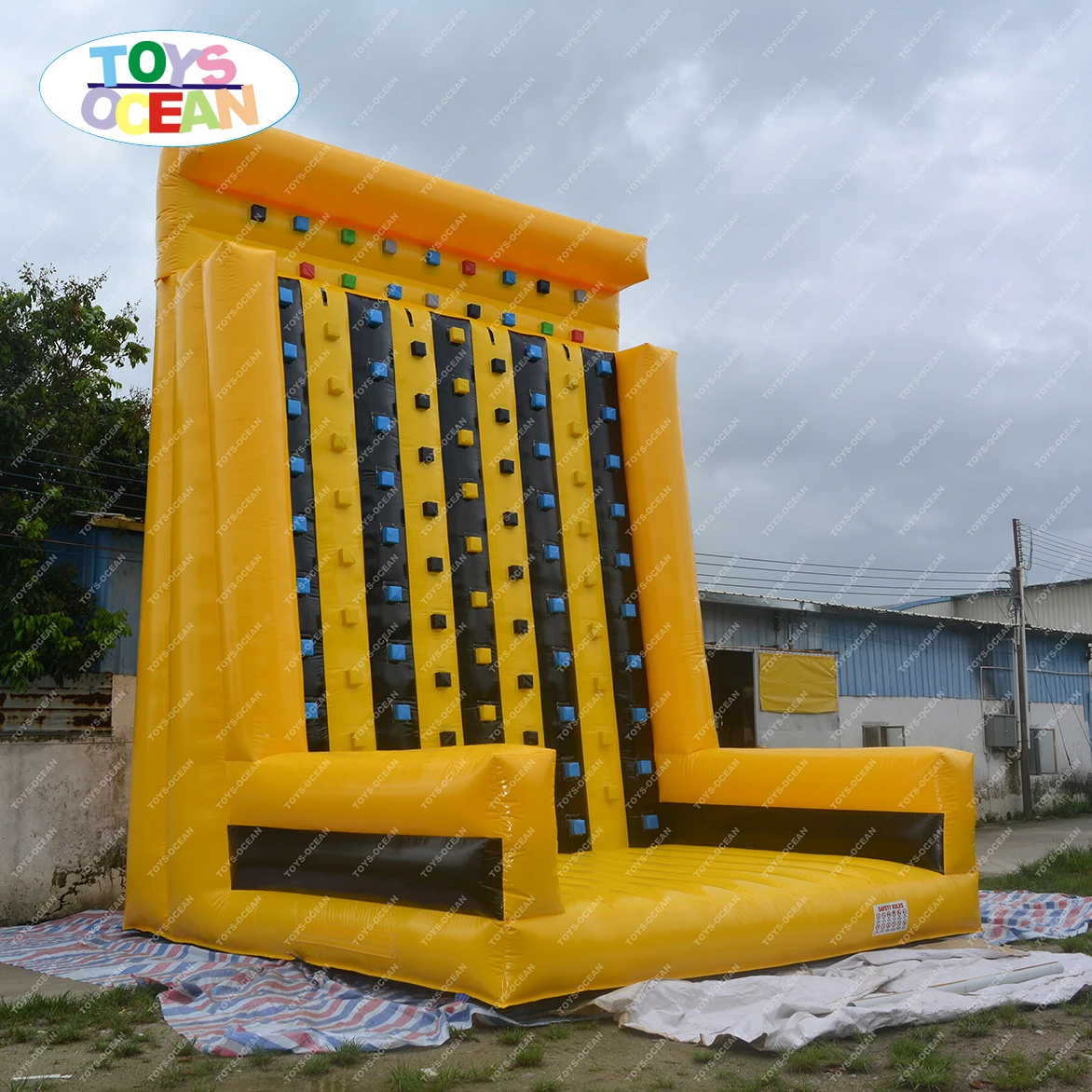 

customized design outdoor sport inflatable rock climbing wall for adult and kids play