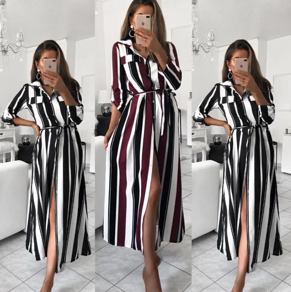 

2020 new arrival summer women casual dress print long dress