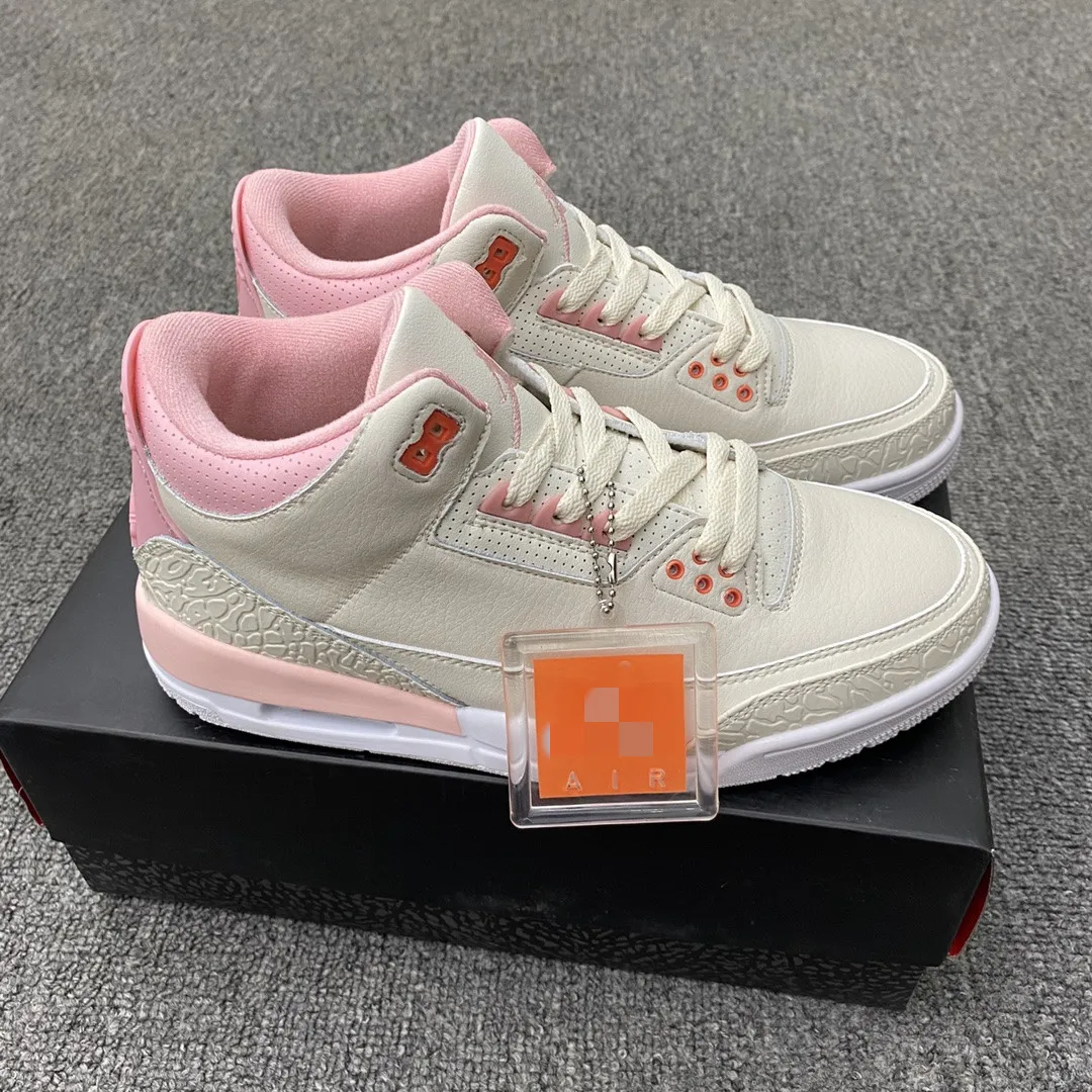 

2022 New style High quality Best Valentine's Day gift for Girl friend Nk 3s Rust Pink Basketball shoes Fashion Sports NK shoes