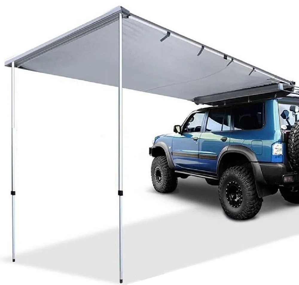 

Waterproof Polycarbonate Uv Customized Different Size Outdoor Retractable Camping Rooftop Car Side Awning, Customized color