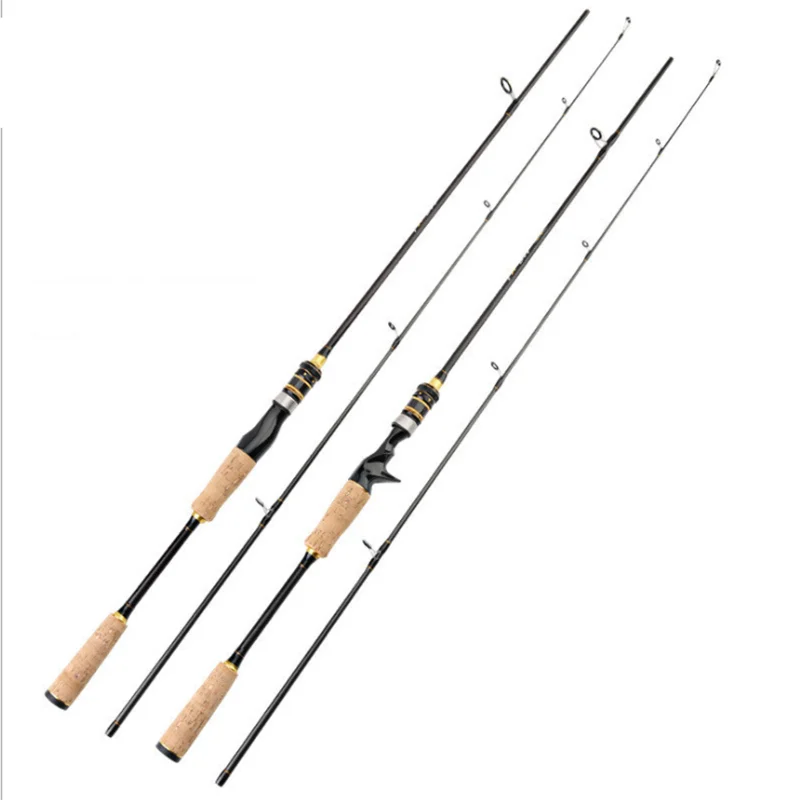 JETSHARK carbon 1.65/1.8/2.1/2.4/2.7/3.0 Spinning rod bait casting Rod saltwater freshwater fishing For Trout Bass Carp