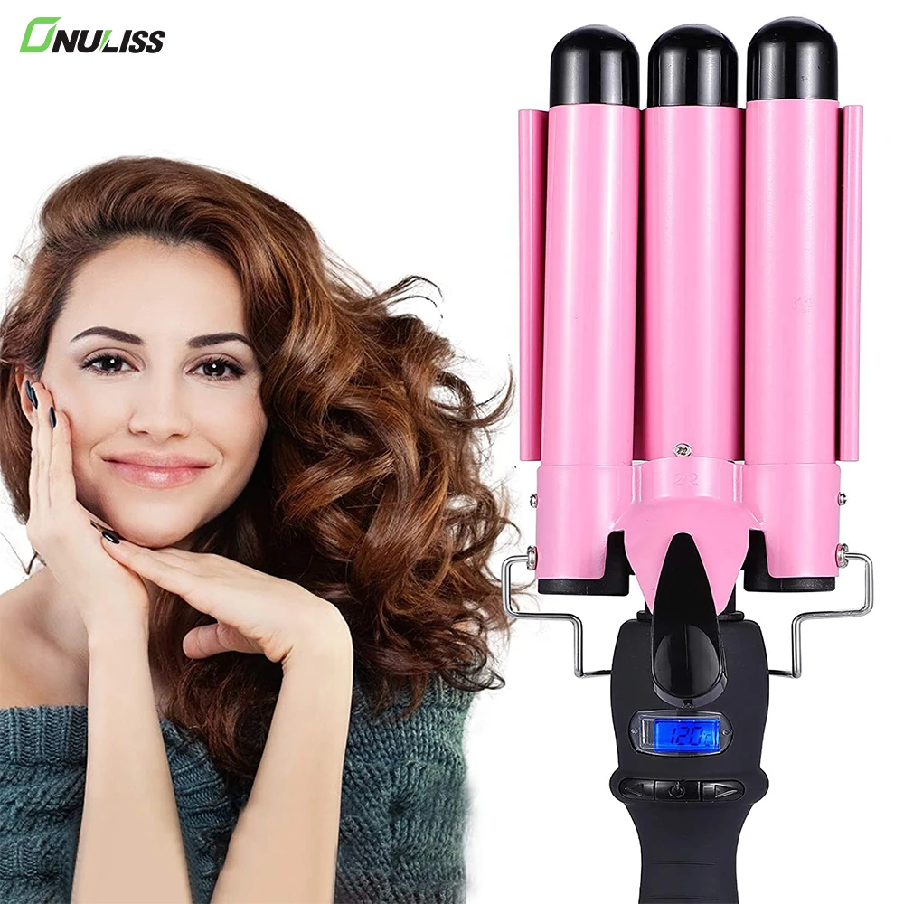 

3 Barrel Auto Hair Curler Machine Hair Waver Roller Rotating Curling Iron Automatic Hair Curler