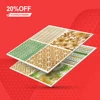 Flower Design Glazed Semi-polished Kitchen Wall Tile Floor Pattern