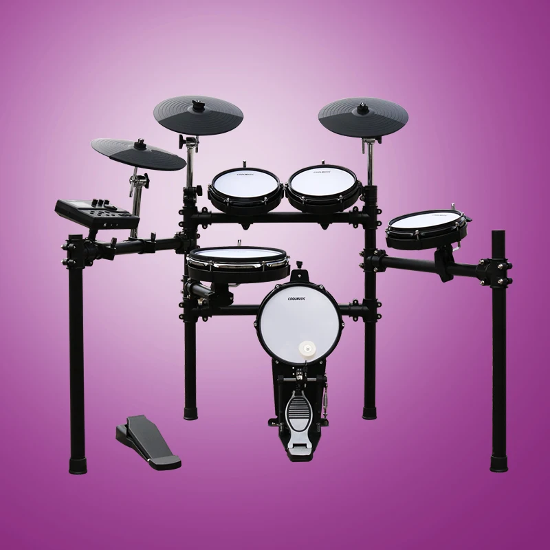 

2021 NEW Products Instruments Musical 12-inch Snare Drum 5pcs Drum Set All Mesh Electronic Drum Set