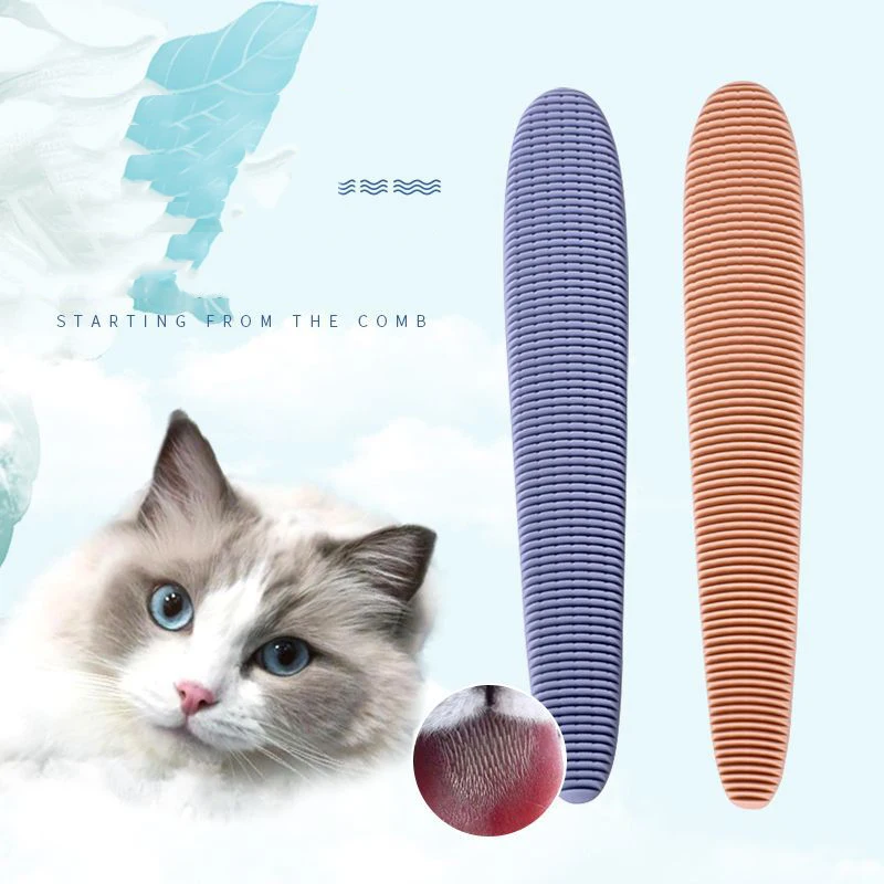 

Manufacturer wholesale ABS cat tongue design comb pink grey