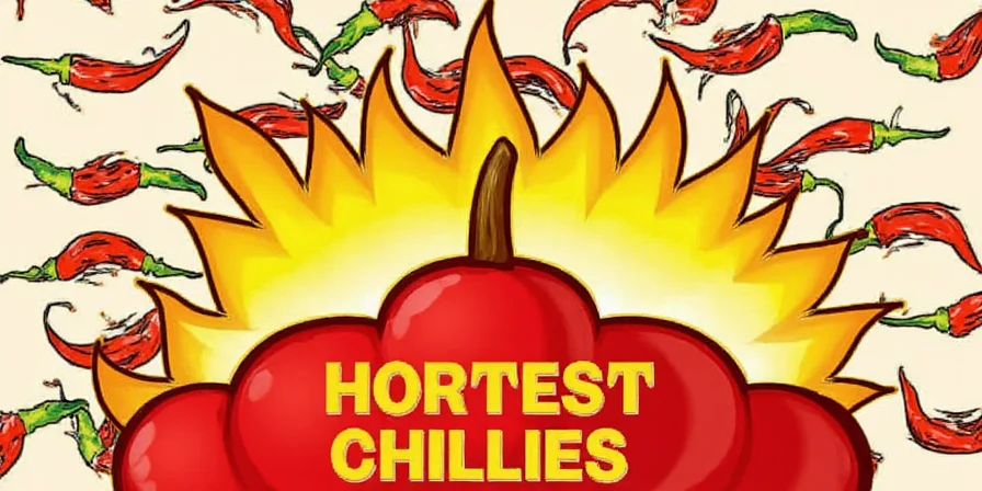 Global spicy dishes featuring various types of chilies