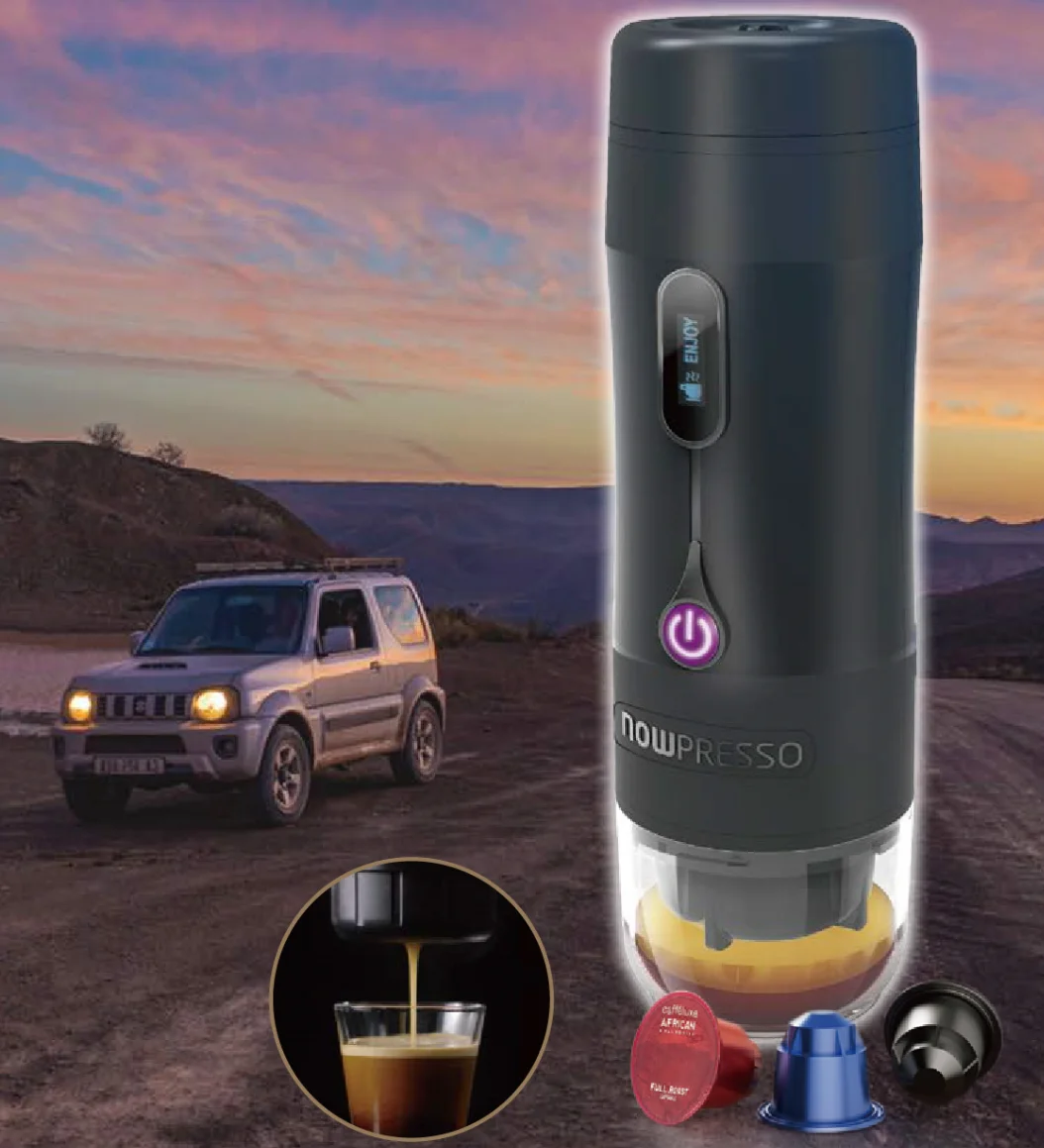 Mini 15bar Portable Coffee Maker Espresso Car Plug Coffee Maker Travel