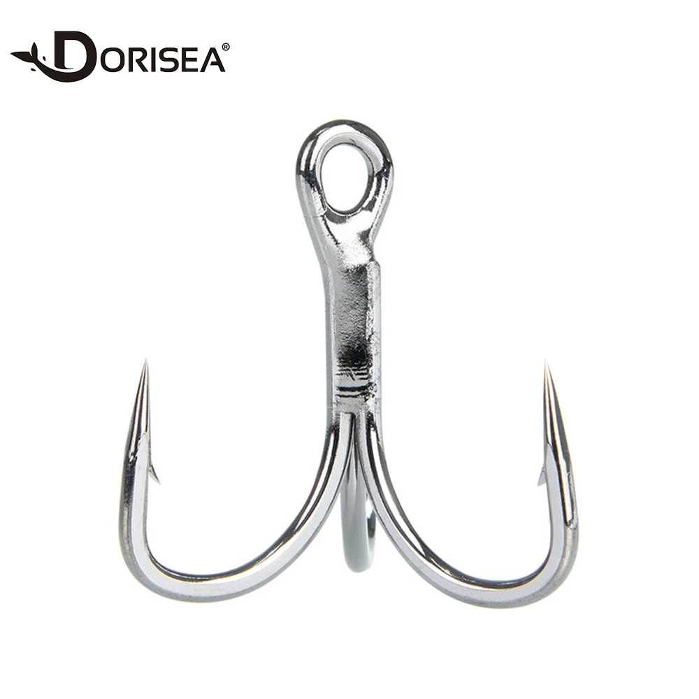 

DORISEA ST46 ST56 ST66 2X 3X 4X High Carbon Steel Black Nickle White Nickle Treble Hook