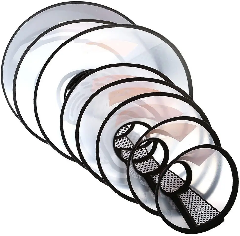 

Adjustable Plastic Sleeve Anti-Scratching Elizabeth Circle Cover Dog Protective Collar For Surgery Wound Healing