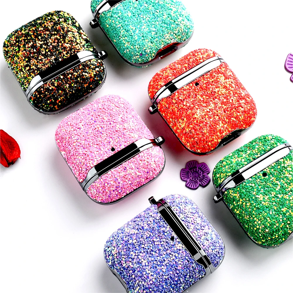 

2021 Diamond Bling Bling Case For Apple Airpods Pro Cover Luxury Airpod Case