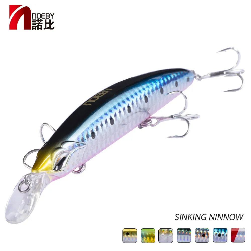 

NOEBY salt water trolling lures 110mm 19g minnow fake fish, Customized, 8 colors on stock