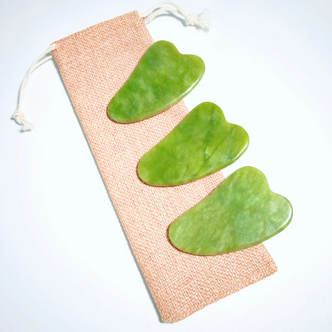 

Air shipping beauty personal care Xiuyan Jade gua sha board with spiky