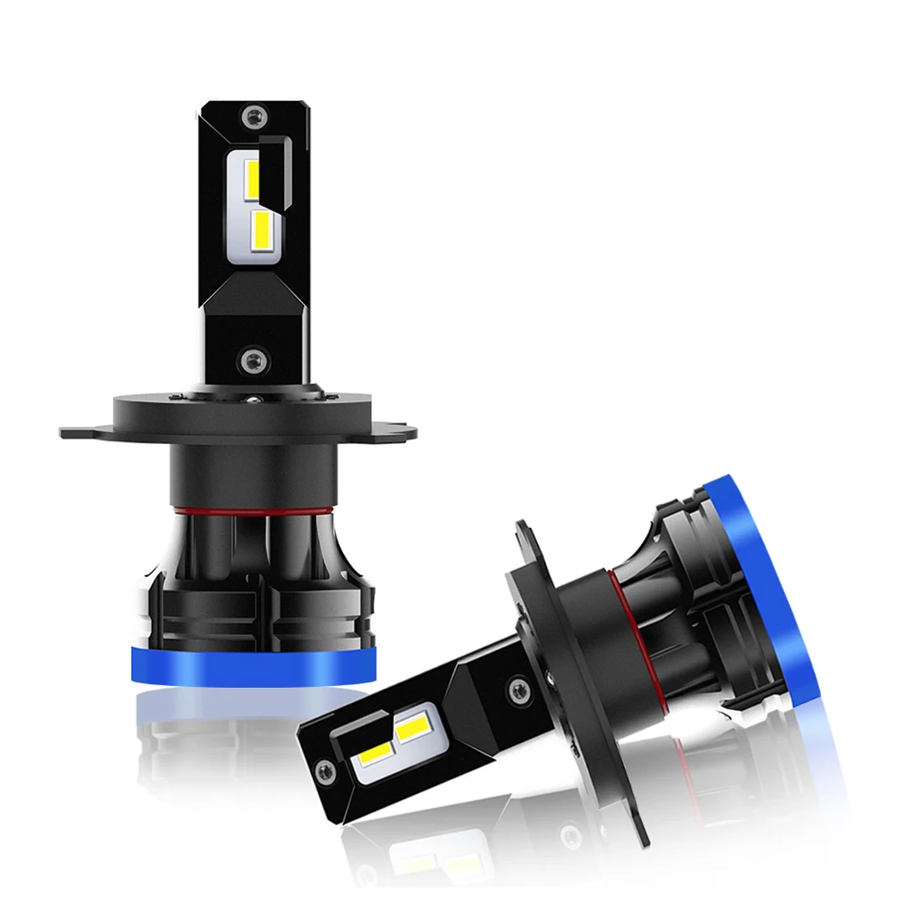 New Fan Cooling H4 Led Headlight D9 12000 Lumen Mini Thin Light Bulbs